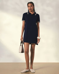 VESTIDO POLO - AZUL MARINHO - AZUL MARINHO / AZUL / PP