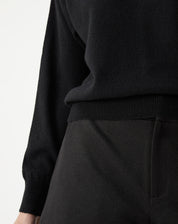 Suéter Cashmere Deluxe Gola Careca - Preto
