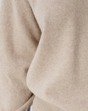 Suéter Cashmere Deluxe Gola Careca - Caqui