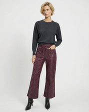 Suéter Cashmere Deluxe Gola Careca - Cinza Mescla Escuro