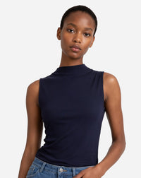 Blusa Gola Role de Malha - Azul - AZUL / G