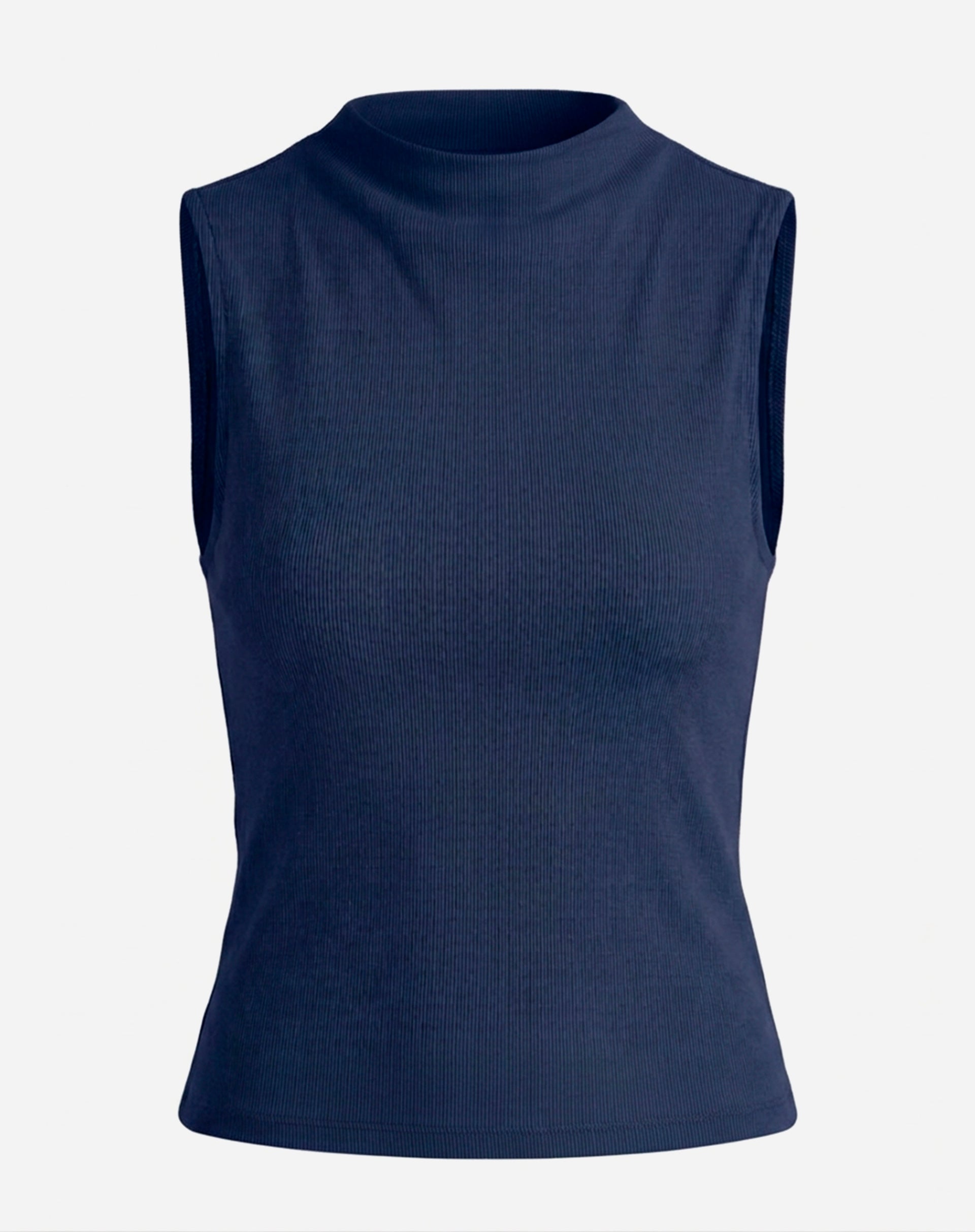 Blusa Gola Role de Malha - Azul