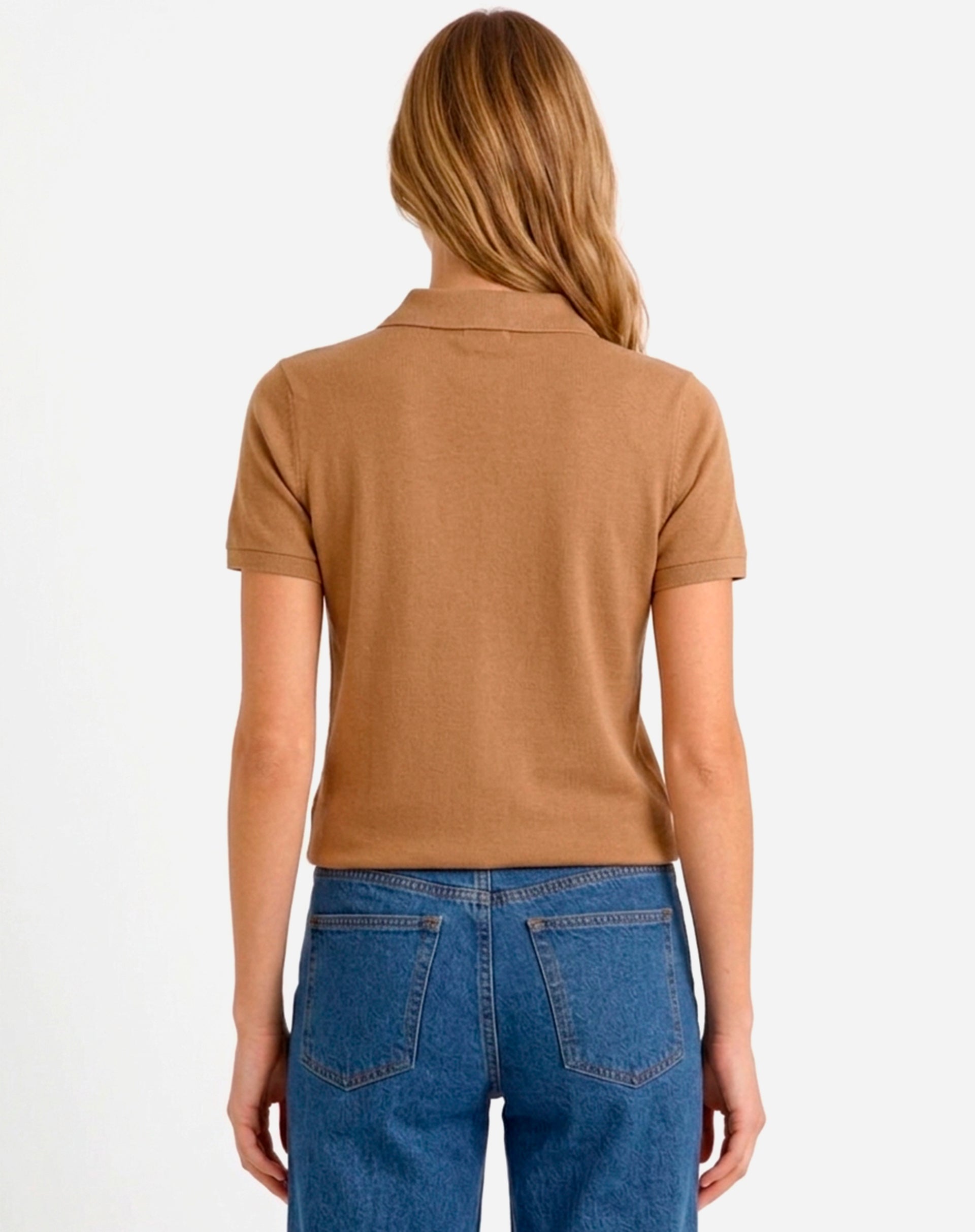 Camiseta Polo - Marrom