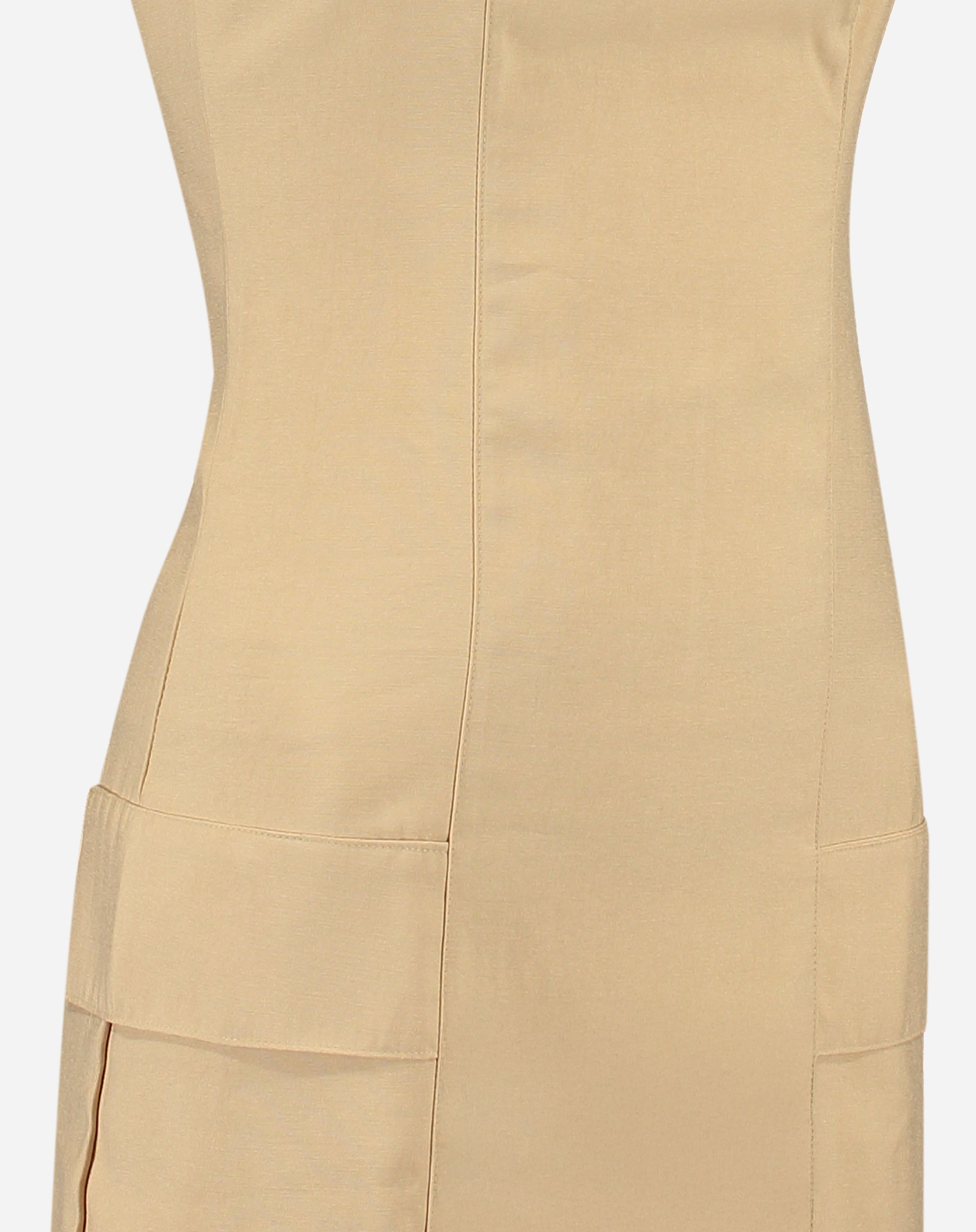 VESTIDO CURTO ACINTURADO ALFAIATARIA - AREIA
