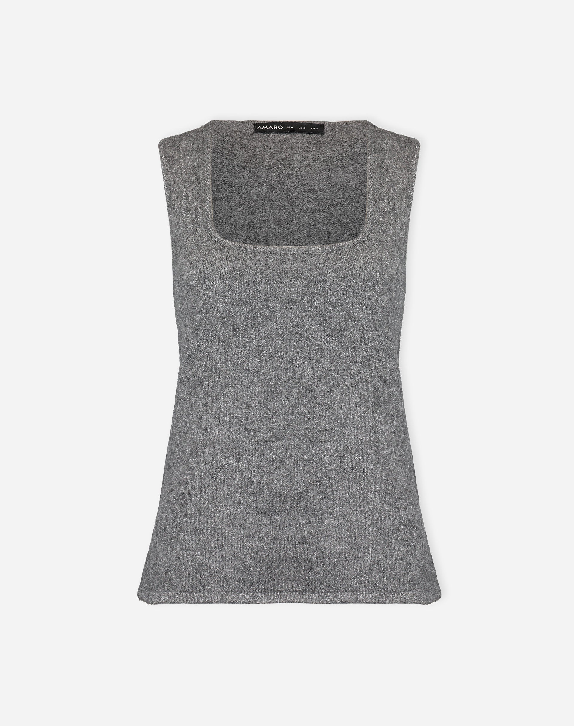 Regata Alongada de Tricot - Chumbo