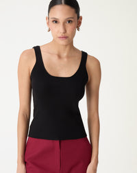Regata Básica Decote U - Preto - PRETO / PRETO / PP