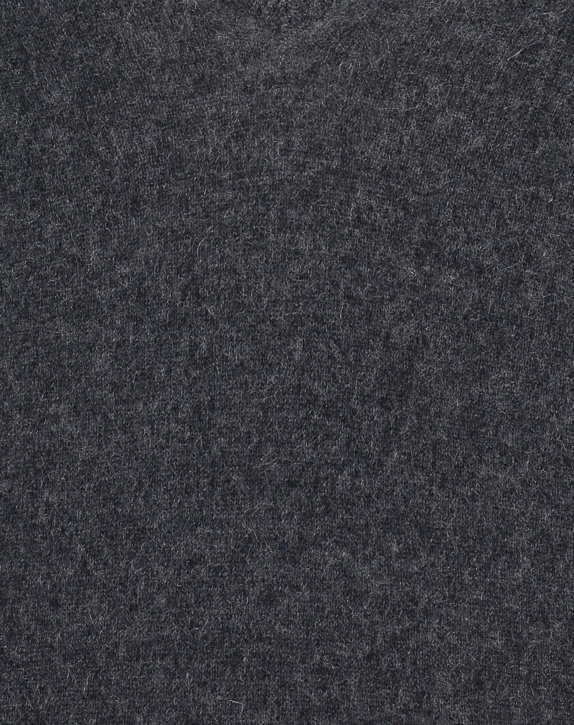 Suéter Cashmere Deluxe Gola V - Cinza Mescla Escuro