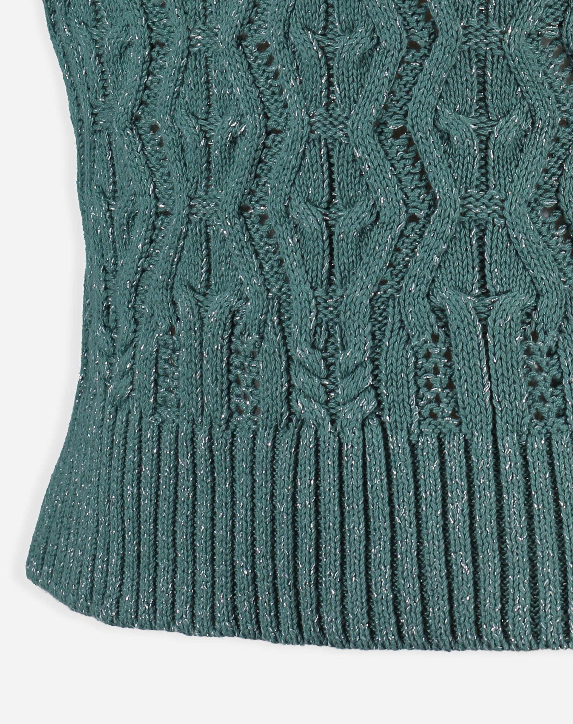 Regata Tricot Ponto Diferenciado - Verde