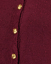 Cardigan Tricot Com Botões - Vermelho